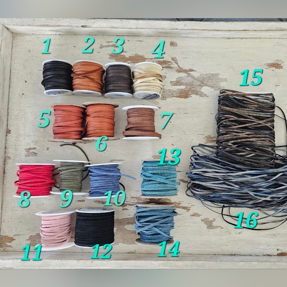 CUSTOM Braided LEATHER Tassel Fringe Bag Charm *Choose Style *HandBag Accessory - Picture 8 of 11